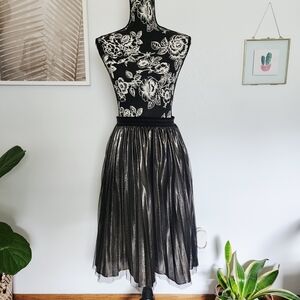 Elegant Black and Silver Women's Skirt